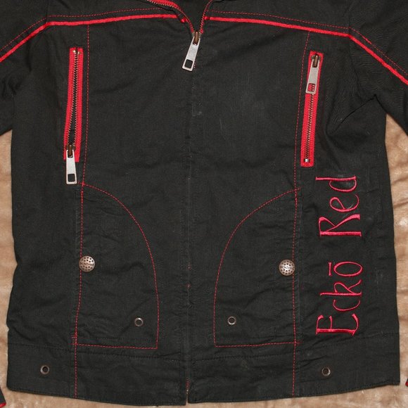 Eckored Ecko Outerwear Zip Up Jacket - Length 21 - Shoulders 13.5 - Arm Pits 15 - Picture 3 of 15